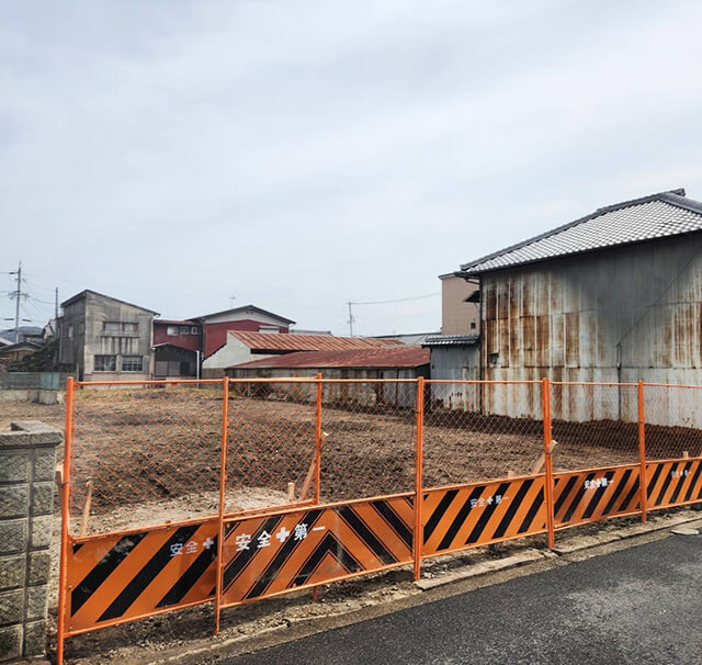 三重県伊賀198坪木造住宅解体撤去工事